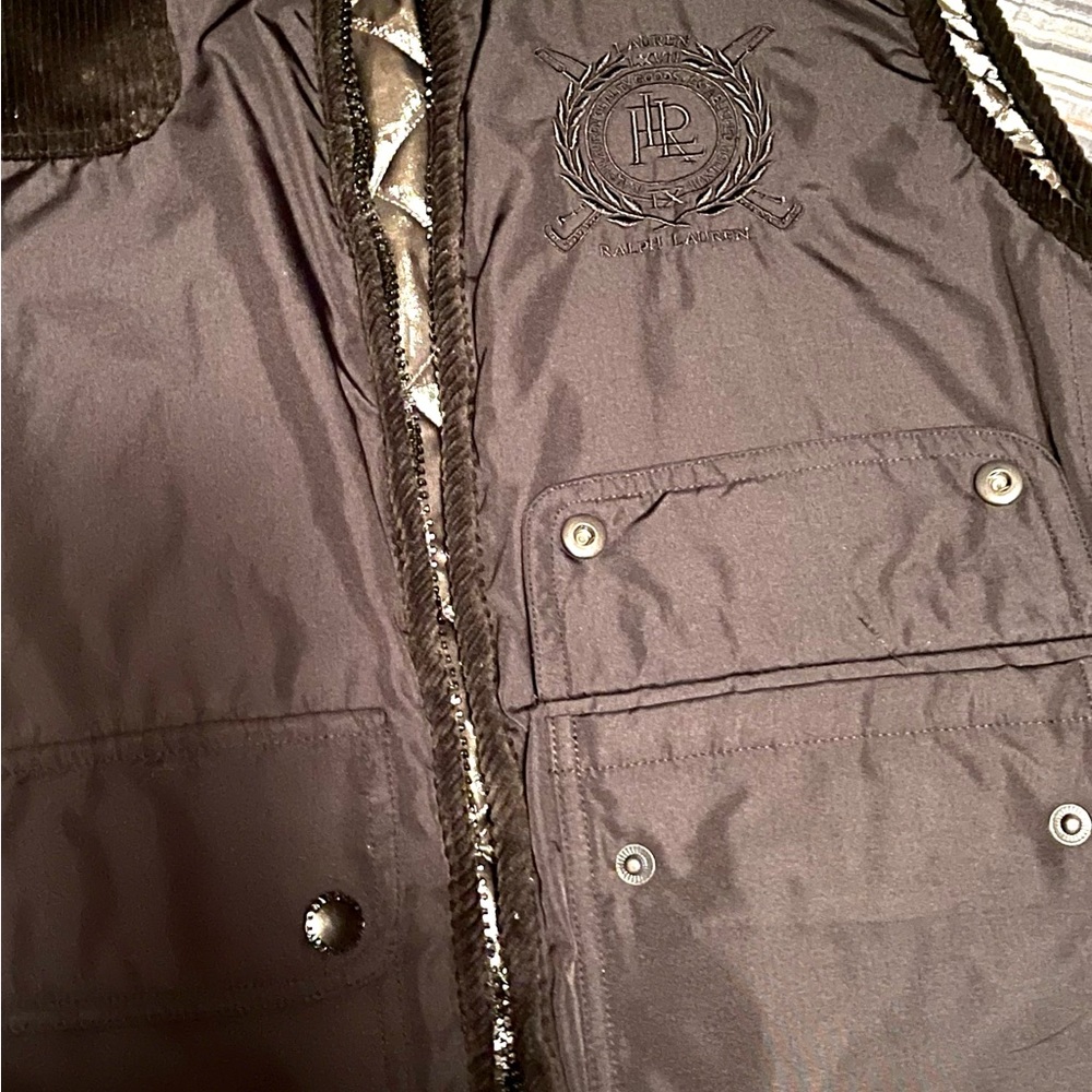 NWOT Size Large black Ralph Lauren vest